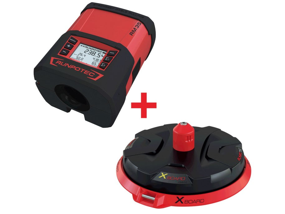 RUNPOTEC 11143 AKTIONSSET. Der RUNPOMETER RM35 ist ein digitales Kabellängenmessgerät mit dem Kabel, Einzeladern, Seile, Rohre oder Schläuche mit einem Durchmesser von Ø 2 mm bis Ø 32 mm exakt gemessen werden können. Er ist spritzwasser- und staubgeschützt, extrem stoßfest und somit bestens für die Baustelle geeignet.