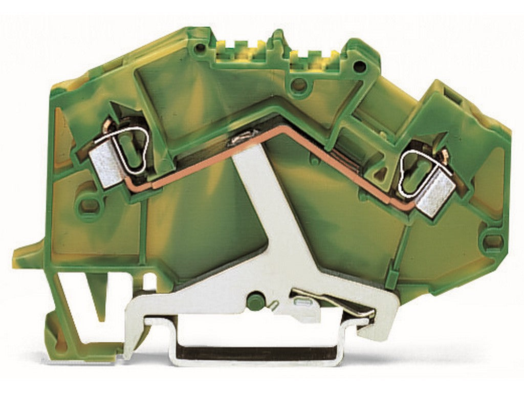 WAGO 780-607 2-Leiter-Schutzleiterklemme 2,5 mm² CAGE CLAMP® grün-gelb