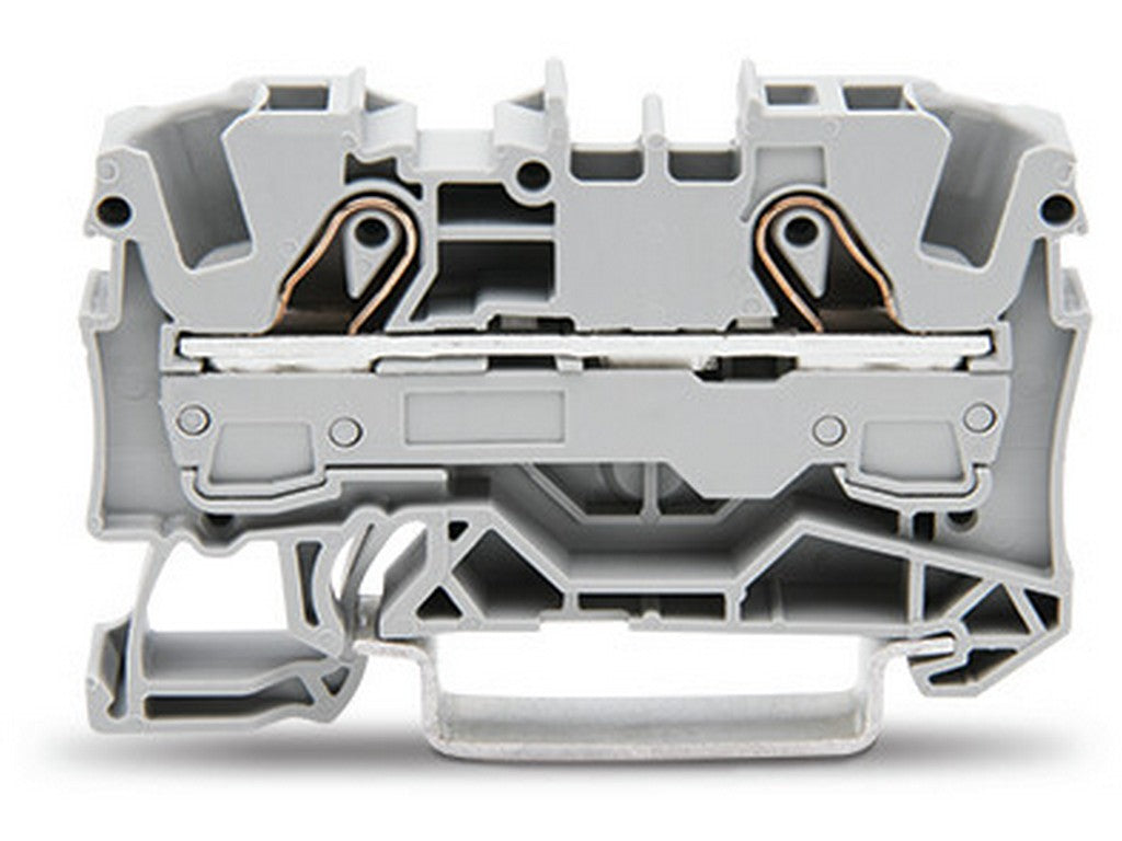 WAGO 2006-1201 2-Leiter-Durchgangsklemme 6 mm² Ex e II geeignet Push-in CAGE CLAMP® grau