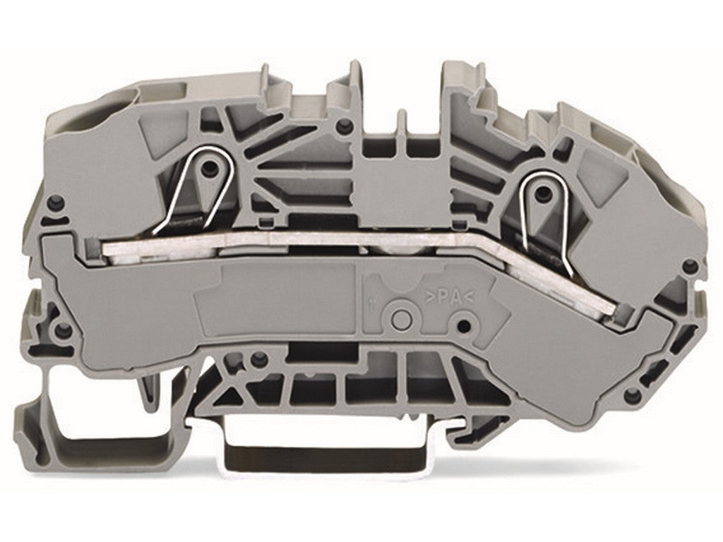 WAGO 2016-7601 2-Leiter-Verteilereinspeiseklemme 16 mm² Push-in CAGE CLAMP® grau