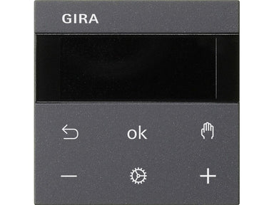 GIRA 539328 System 3000 Raumtemperaturregler Display, Anthrazit