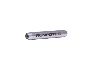RUNPOTEC 20412 Verbindungshülse. Dient als Verbindungsstück für Glasfaserstäbe Ø 9 mm, welche mit dem RUNPOTEC Spezialkleber verklebt werden können bzw. um entstandene Bruchstellen wieder zu reparieren. Aus Edelstahl.