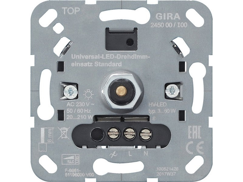 GIRA 245000 S3000 Universal-LED-Drehdimmereinsatz Standard
