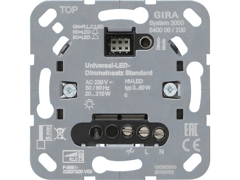 GIRA 540000 S3000 Universal-LED-Dimmeinsatz Standard